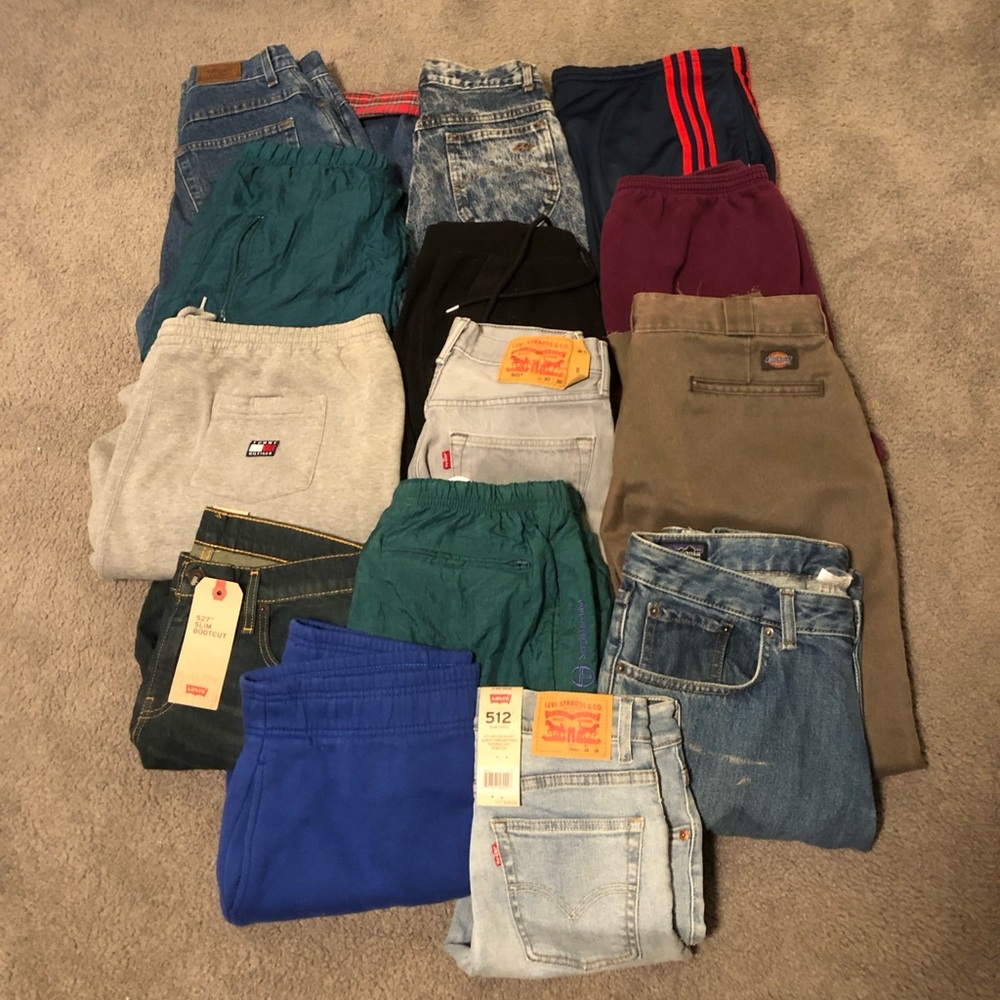 Mens pants and jeans bundle of 14.